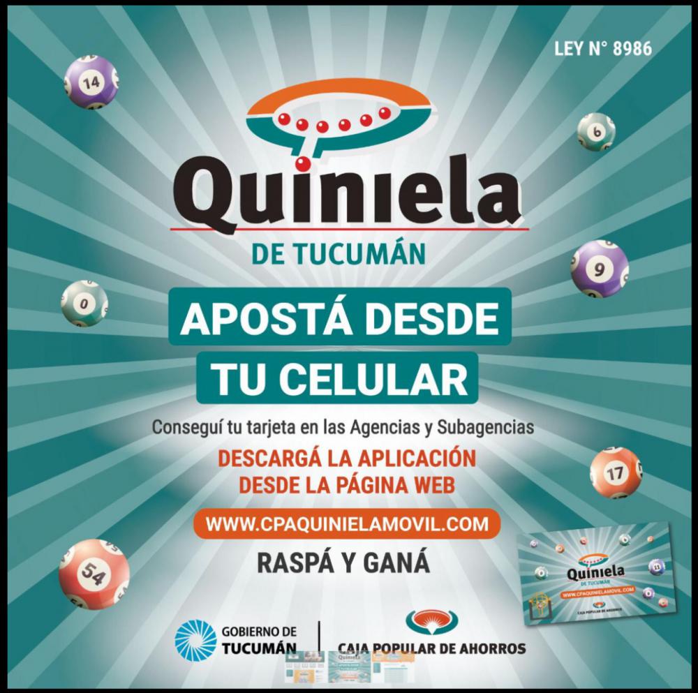 Quiniela: Apostá desde tu celular - Caja Popular de Ahorros Tucumán